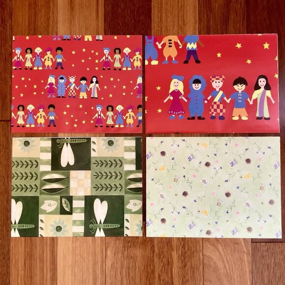 28 Sheets Christmas Birthday Wrapping Paper (30”x20”) + Stickers Snow Man Bird - Picture 2 of 9